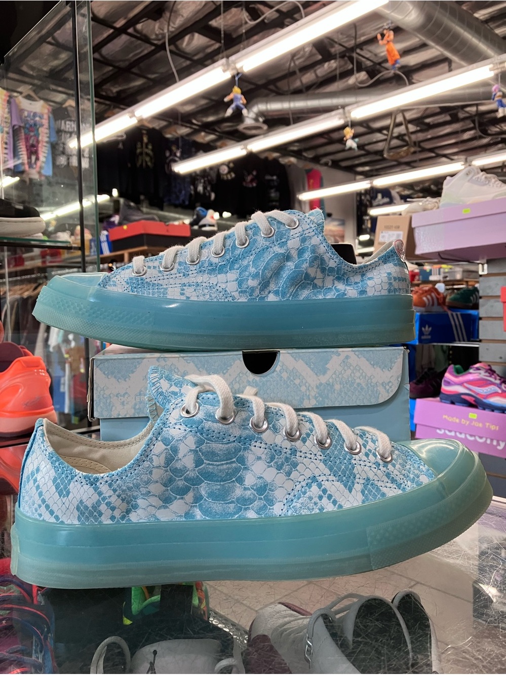 Converse Chuck Taylor All Star 70 Ox Golf Wang Python Blue Size 10